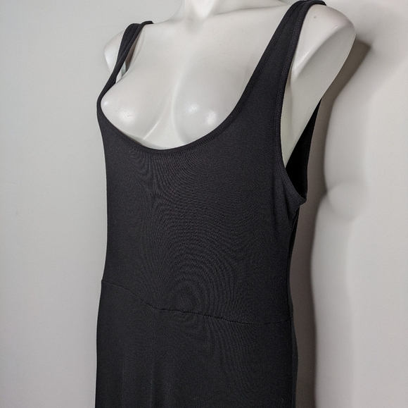 Marine Layer black Lexi Rib fit and flare midi dress XL - Picture 3 of 10